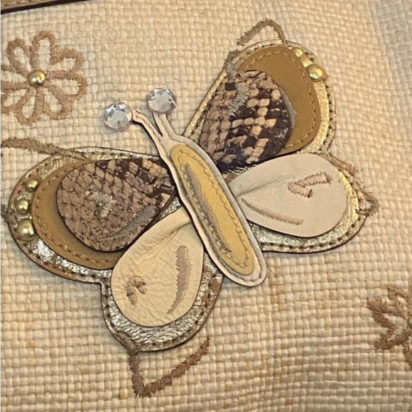 COACH Lexi Butterfly Straw Carryall Purse - Picture 3 of 15